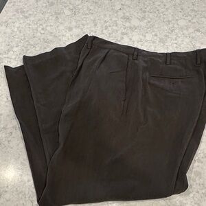 Nautica Men's Dark Brown Dress Pants